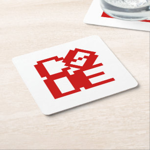 CODE SQUARE PAPER COASTER