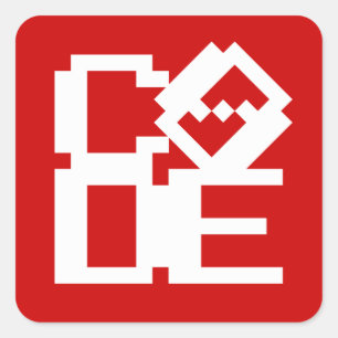 CODE SQUARE STICKER