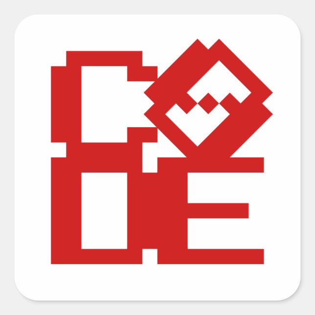 CODE SQUARE STICKER (Front)