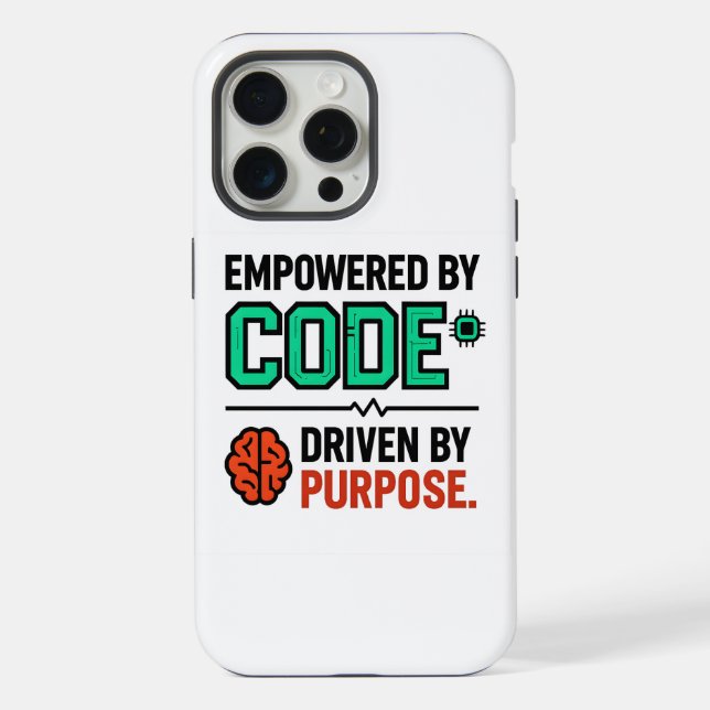 Code With Purpose iPhone Case (Back)