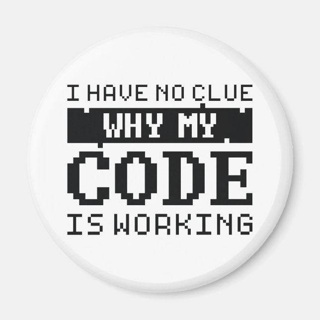 Code Working Magnet (Front)