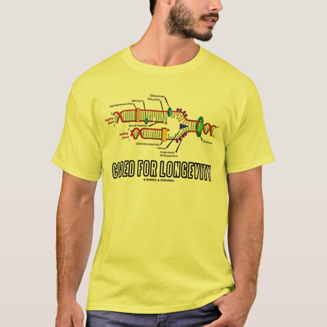 Coded For Longevity (DNA Replication) T-Shirt (Front)