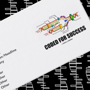 Coded For Success (DNA Replication) Business Card