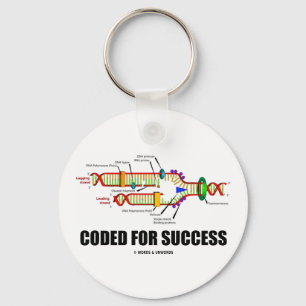 Coded For Success (DNA Replication) Key Ring