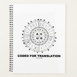 Coded For Translation RNA Codon Wheel Geek Humour Planner