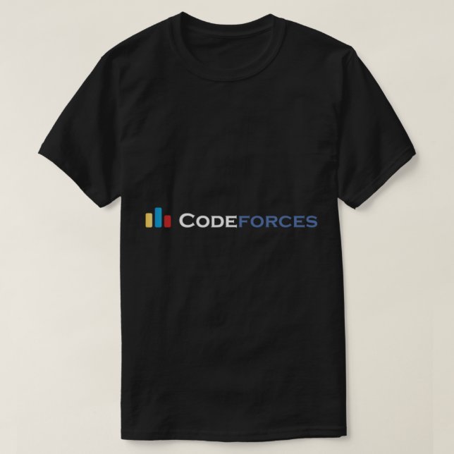 Codeforces Dark   T-Shirt (Design Front)