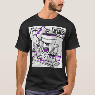 Codeine Lean Double Cup Styrofoam Purple Drank Cou T-Shirt