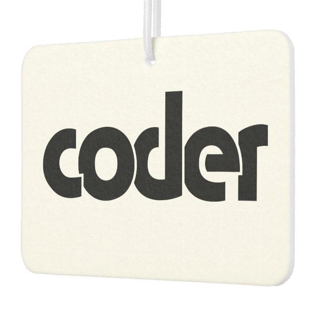 Coder Car Air Freshener (Left)