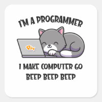 Coder Cat Programmer Funny Computer Scientist