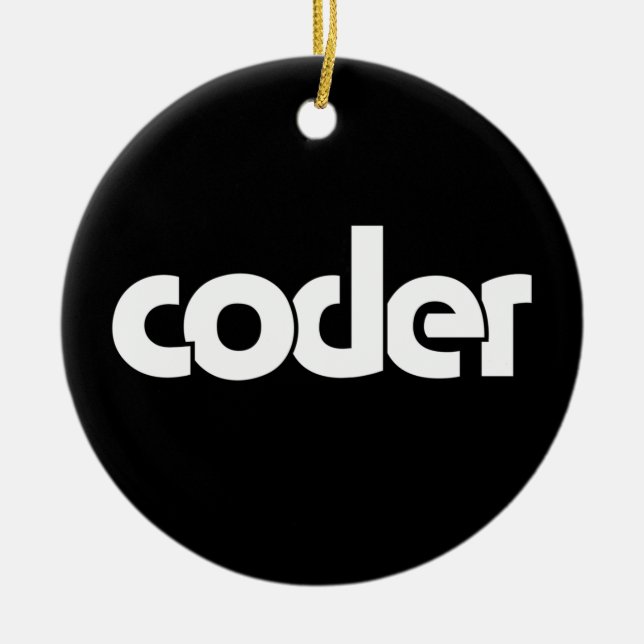 Coder Ceramic Tree Decoration (Front)