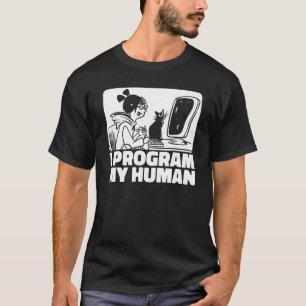 Coder Feline Developer Software Engineer  Cat Prog T-Shirt