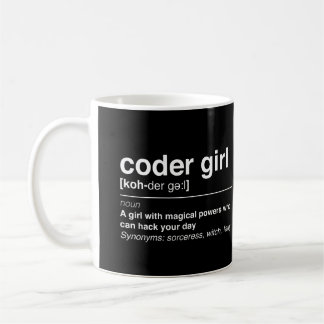 Coder girl coffee mug