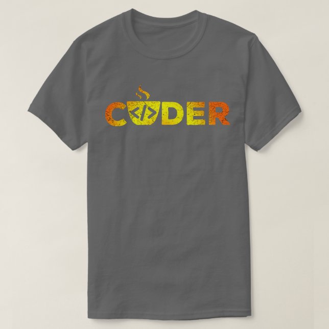 Coder Programmer Software Developer T-Shirt (Design Front)