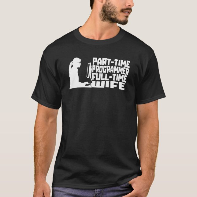 Coder Wife Developer - Software Engineer Coding Pr T-Shirt (Front)