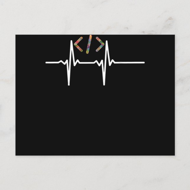 Coders Funny | Computer Software Programmer Coding Holiday Postcard (Front)