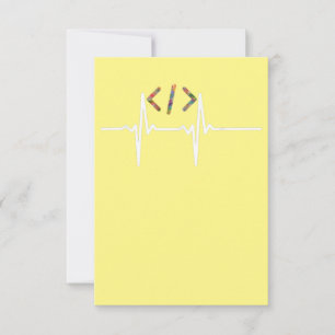 Coders Funny Computer Software Programmer Coding Thank You Card