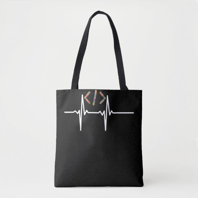 Coders Funny | Computer Software Programmer Coding Tote Bag (Front)