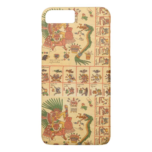Codex Borbonicus Aztec Text Case-Mate iPhone Case (Back)