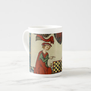 Codex Manesse Mediaeval Chess Players Bone Chin Mu China Mug