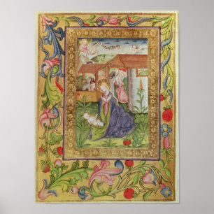 Codex Ser Nov 2599 f. 39v The Birth of Christ Poster