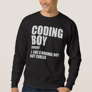 Coding Boy Definition Noun Software Developer Prog Sweatshirt