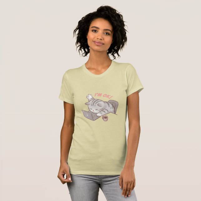 Coding Cat T-Shirt (Front Full)