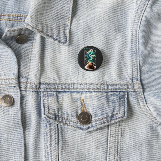 Coding & Coffee: Tech Enthusiast's Dream Art 3 Cm Round Badge (In Situ)