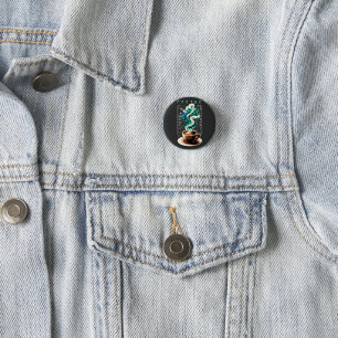Coding & Coffee: Tech Enthusiast's Dream Art 3 Cm Round Badge