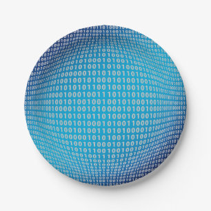 Coding (Cyber World) Paper Plate