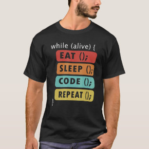 Coding Geek Eat Sleep Code Repeat Data Scientist T-Shirt