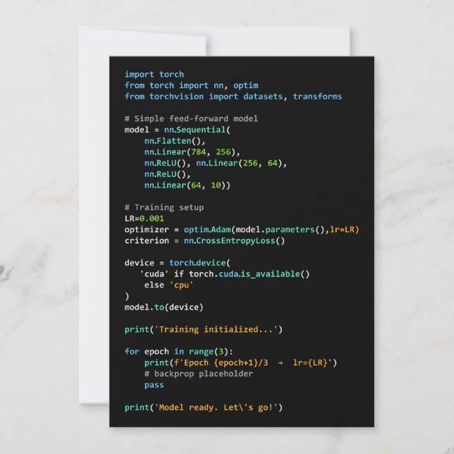 Coding Humour - Developer Logic and Tech Life Invitation (Front)
