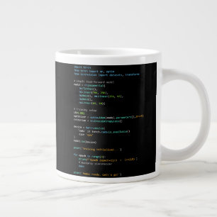 Coding Humour - Developer Logic and Tech Life Large Coffee Mug