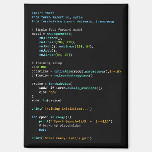 Coding Humour - Developer Logic and Tech Life Magnet