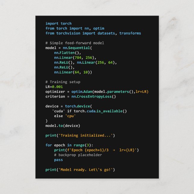 Coding Humour - Developer Logic and Tech Life Postcard (Front)