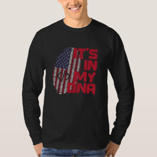 Coding In Dna Fingerprint American Patriot 4th of  T-Shirt