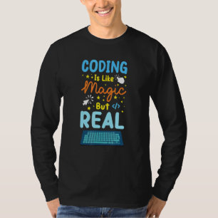 Coding Is Like Magic Coder Programmer Computer Gee T-Shirt