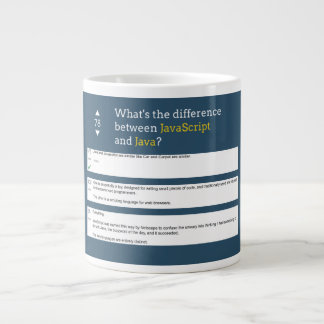 Coding - Javascript vs Java Large Coffee Mug