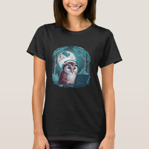 Coding Owl Software Developer by Night Owl by Natu T-Shirt