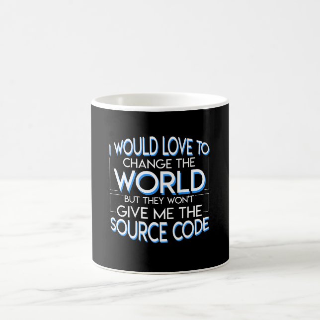 Coding Programmer Wont Give Source Code Coffee Mug (Center)