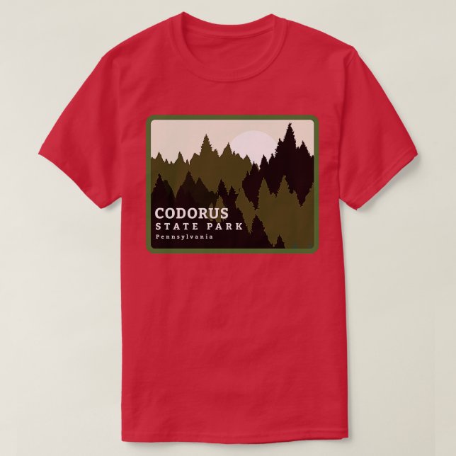 Codorus State Park Pennsylvania Forest Sunrise T-Shirt (Design Front)