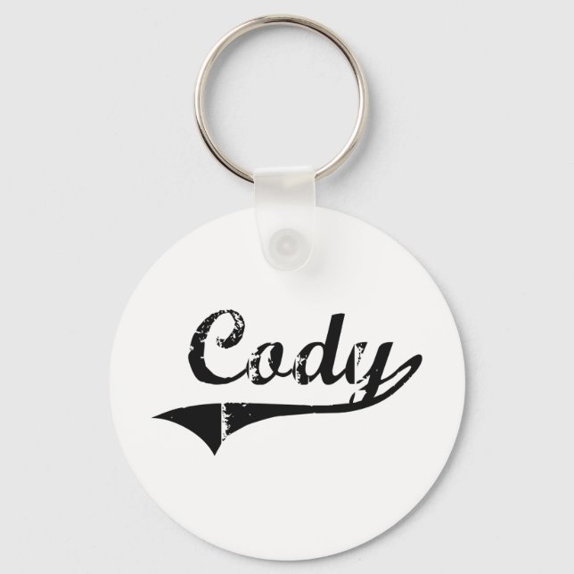Cody Classic Style Name Key Ring (Front)