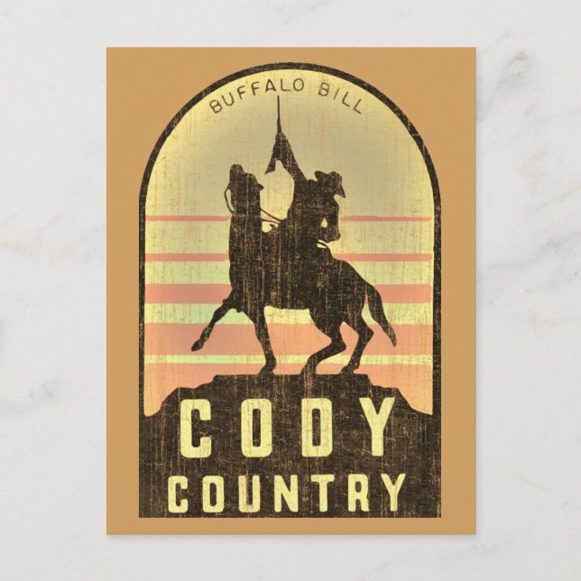 Cody Country Wyoming Postcard (Front)
