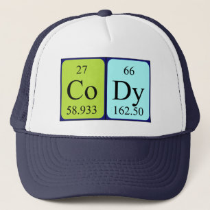 Cody periodic table name hat