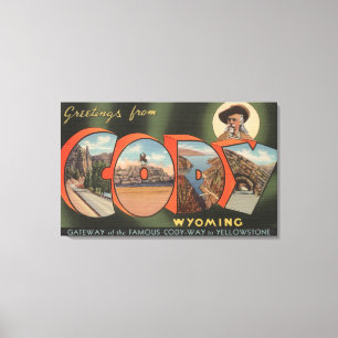 Cody, WyomingLarge Letter ScenesCody, WY Canvas Print