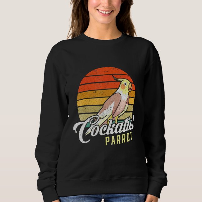 Coekatiel Parrot Bird Design Bird Sweatshirt (Front)