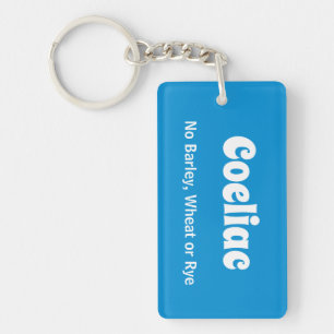 Coeliac Celiac Warning Reminder Key Ring