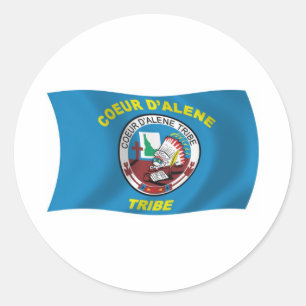 Coeur d'Alene Flag Sticker