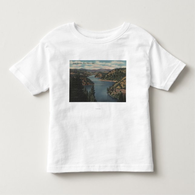 Coeur d'Alene, ID - View of Beauty Bay Toddler T-Shirt (Front)