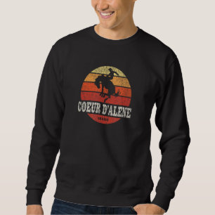 Coeur d'Alene ID Vintage Country Western Retro Sweatshirt