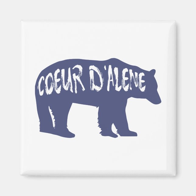 Coeur d'Alene Idaho Bear Magnet (Front)